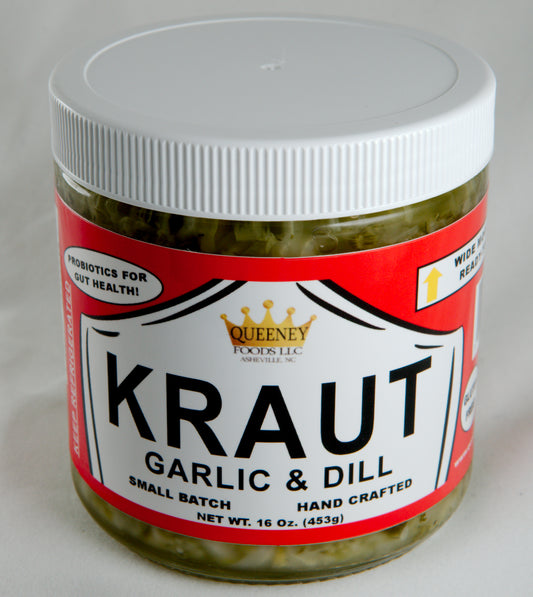 Queeney Kraut - Garlic/Dill 16oz